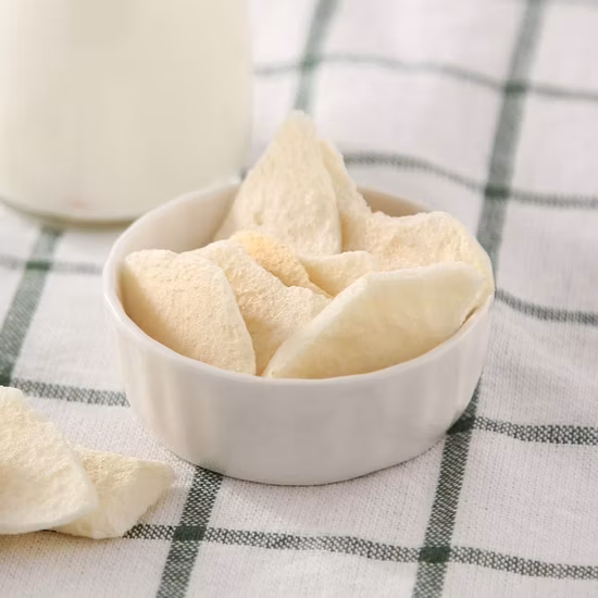 Оптовый Fd сублимированный ломтик груши, кубики, порошок от китайского поставщика