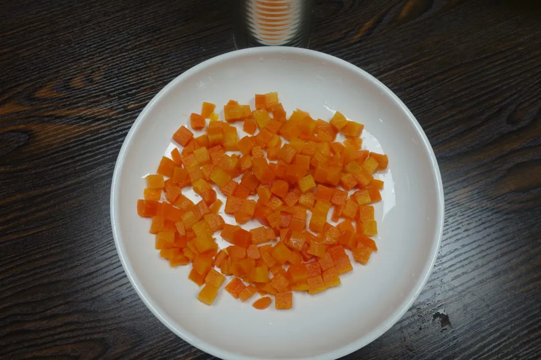 Fresh Vegetables Canned Carrot Dices in Tin Packing